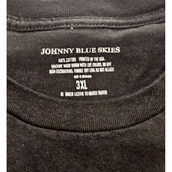 Rare Johnny Blue Skies "WHY NOT?" 2024 Tour T-Shirt - Black - Size 3XL - Picture 4 of 6